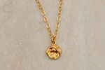 Julia Failey Eco Friendly Little Rose Pendant in Gold, Reclaimed Sterling Silver  Gold Vermeil jewlery